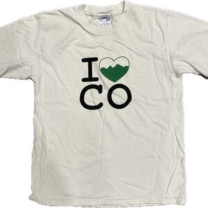 Vintage “I Love CO” T-Shirt heavy weight cotton